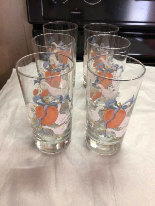 Set Of 6 Vintage Marmalade By International 12oz Glasses