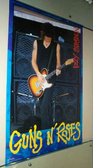 Guns & Roses Izzy Stradlin Stage Guitar Vintage Poster Only One