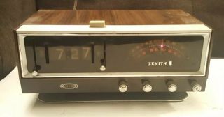 Vintage Zenith F472w3 Target Circle Of Sound Solid State Am/fm Radio Alarm Clock