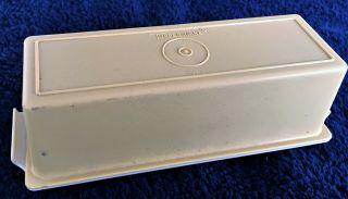 Vintage Tupperware Harvest Gold & Almond Two Piece Butter Dish 6 " X 2 "
