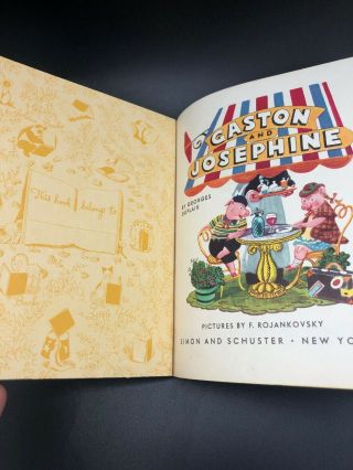 Gaston And Josephine: A Little Golden Book 1948 3