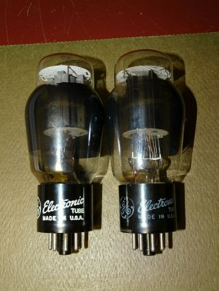 Pair,  General Electric 6l6g Radio/audio Amplifier Tubes,  Strong On Amplitrex