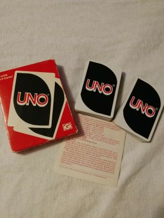 Awesome Vintage 1979 Uno Playing Cards Game