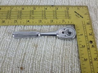 Vintage Indestro Tools 1/4 " Drive Socket Ratchet 6072 Usa