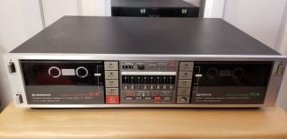 Pioneer Ct - 1050w Stereo Double Dual Cassette Tape Deck