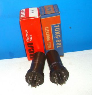 6F6 NOS radio vacuum 2 tubes Tung - Sol RCA metal valve vintage 6F6GT 6F6G 3
