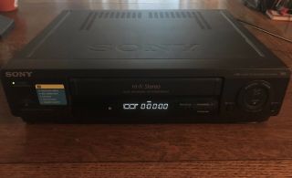Sony Slv - 678hf Vcr Video Cassette Recorder Hi Fi Stereo With Remote