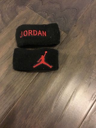 Nike Air Jordan Bicep Sweatbands Black Vintage