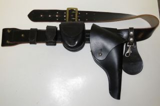Vtg.  Police Leather Duty Gun Belt,  Accessories