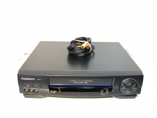 Panasonic Pv - 9451 Vhs Vcr 4 - Head Hi - Fi Stereo,  W/ Av Cables,  &