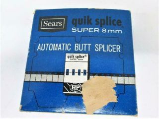 Vintage Sears 8mm Quick Splice 8 Mm Automatic Butt Splicer Movie Editing