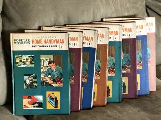 VINTAGE 1961 POPULAR MECHANICS HOME HANDYMAN ENCYCLOPEDIAS 16 VOLUMES 2