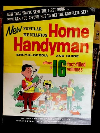 VINTAGE 1961 POPULAR MECHANICS HOME HANDYMAN ENCYCLOPEDIAS 16 VOLUMES 4