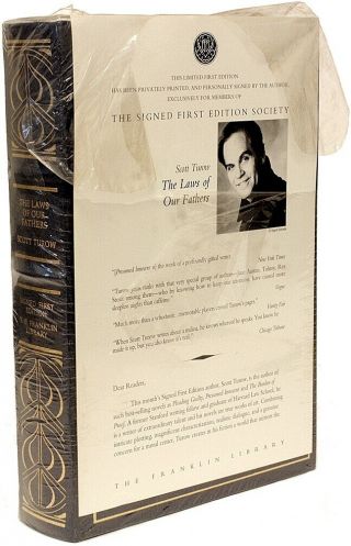 Turow,  Scott - The Laws Of Our Fathers - Franklin Library - - Signed