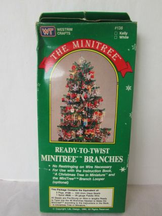 Vintage Westrim 138 The Mini Tree Beaded Branches Ready To Twist Box Kit