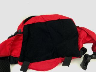 Gander Mountain Waist Pack Red Hiking Fanny Vintage Nylon 3