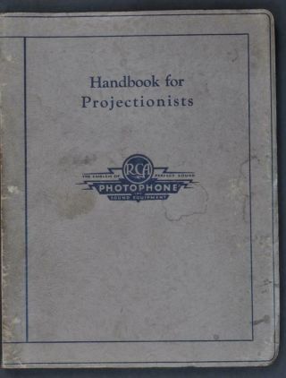 Rca Photophone Sound Handbook For Projectionists 1939