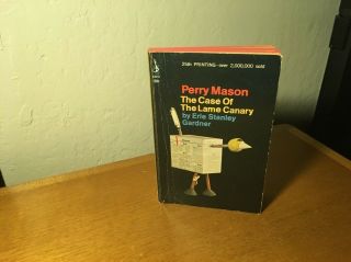 Perry Mason The Case Of The Lame Canary Pocket Book Erle Stanley Gardner 1966