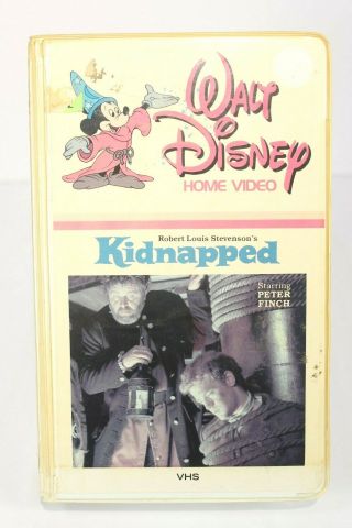 Kidnapped Robert Louis Stevenson Vhs Tape Walt Disney Vintage Clamshell Case