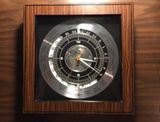 Howard Miller 24 Hr Wall World Clock - Vintage (model 622 - 337)