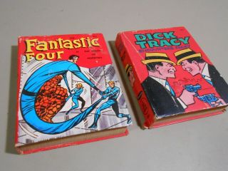 2 Little Big Books,  Dick Tracy 1967 & Fantastic Four 1968 Whitman