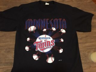 Authentic Vintage Minnesota Twins Large T Shirt 1993 Mlb Baseball 90s