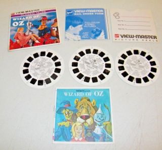 Vintage Viewmaster 3 Reel Classic Tales Wizard Of Oz Complete Booklet &sleeve