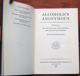 Alcoholics Anonymous AA Big Book 2nd Edition 7th Printing 1965 Hardcover no DJ 4
