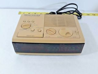 Vintage Sony Dream Machine Fm - Am Digital Red Led Clock Radio Icf - C3w Ships