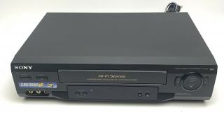 Sony Hi - Fi Stereo 19 Micron Head VCR VHS Player Recorder SLV - N51 (No remote) 2