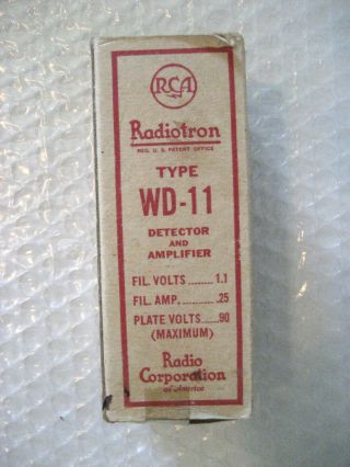 1 x NOS NIB RCA WD - 11 Radiotron Tube 3