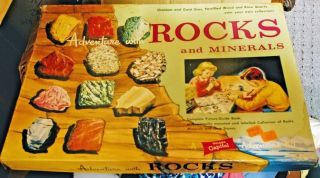 Vintage Adventure With Rocks And Minerals Golden Capitol Adventure Kit 1957