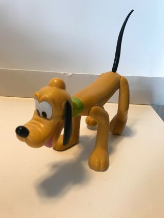 Vintage Pluto Toy Posable Walt Disney Productions 7 Inch Plastic
