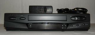 Mitsubishi Hs - U445 Vcr 4 - Head Hi - Fi Vhs Player Recorder With Remote Tested/works