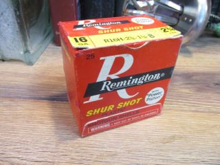 Remington Shur Shot Empty 16 Ga 2 3/4 In Shotgun Shells Shot Shell Red Box