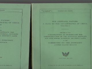 The Amerasia Papers: A Clue To The Catastrophe Of China (2 Vols.  Compl. ) 1970 Pb