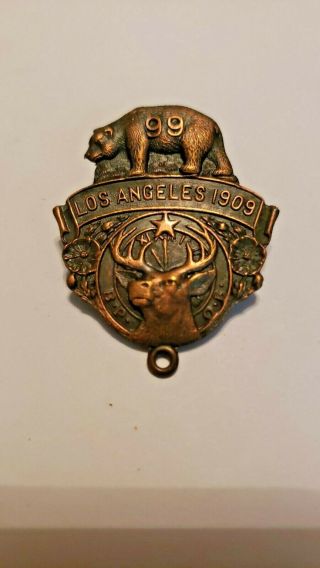 Vintage 1909 Elks National Convention Los Angeles Defunct La Lodge 99 Bpoe 802
