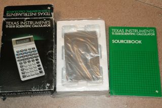Texas Instruments Ti - 55 Iii Calculator W/ Case Box Manuals Complete