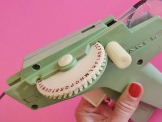 Vintage Green Dymo Label Maker With Tape,  Retro Office Decor,  Well