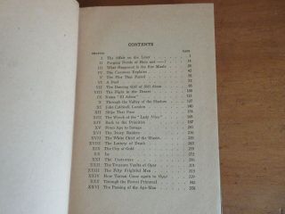 Old THE RETURN OF TARZAN Book 1915 EDGAR RICE BURROUGHS JUNGLE LION APE ANIMALS 5