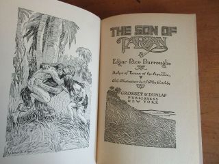 Old THE SON OF TARZAN Book 1917 EDGAR RICE BURROUGHS JUNGLE APE LION WILD AFRICA 2