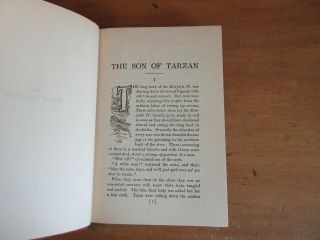 Old THE SON OF TARZAN Book 1917 EDGAR RICE BURROUGHS JUNGLE APE LION WILD AFRICA 4
