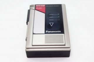 Vintage Panasonic Rq - 345 Mini Cassette Recorder And Well