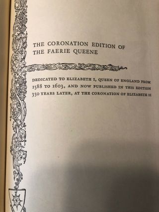 Edmund Spenser THE FAERIE QUEENE Coronation Edition Heritage Press in Slipcase 4