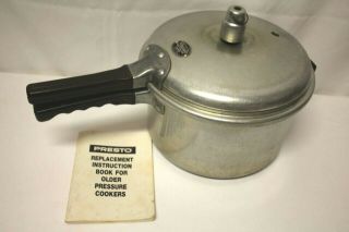 Vintage Presto 6 Quart Meat - Master Pressure Cooker Model 606 (made In Usa)