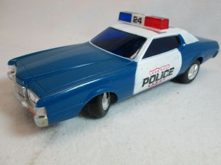 Vintage 1972 Ford Thunderbird Battery Operated Police Car Radio Shack Tandy