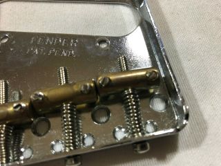 Fender Telecaster Chrome Bridge Assembly w/ Brass Saddles MIM USA Vintage w/ HW 5