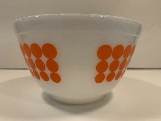 Vintage Pyrex Orange Dot 401 Mixing Bowl 1.  5 Pints 2