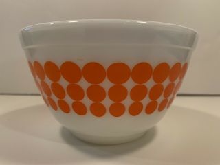 Vintage Pyrex Orange Dot 401 Mixing Bowl 1.  5 Pints 3