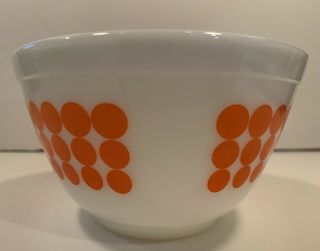 Vintage Pyrex Orange Dot 401 Mixing Bowl 1.  5 Pints 4